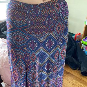 Long dress with High slits shorts underneath